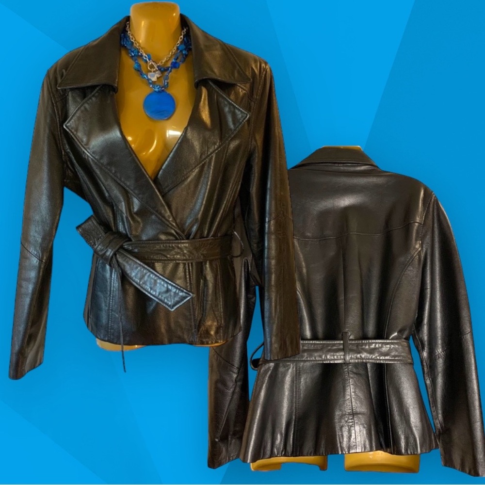 Preston & York Black Leather Jacket